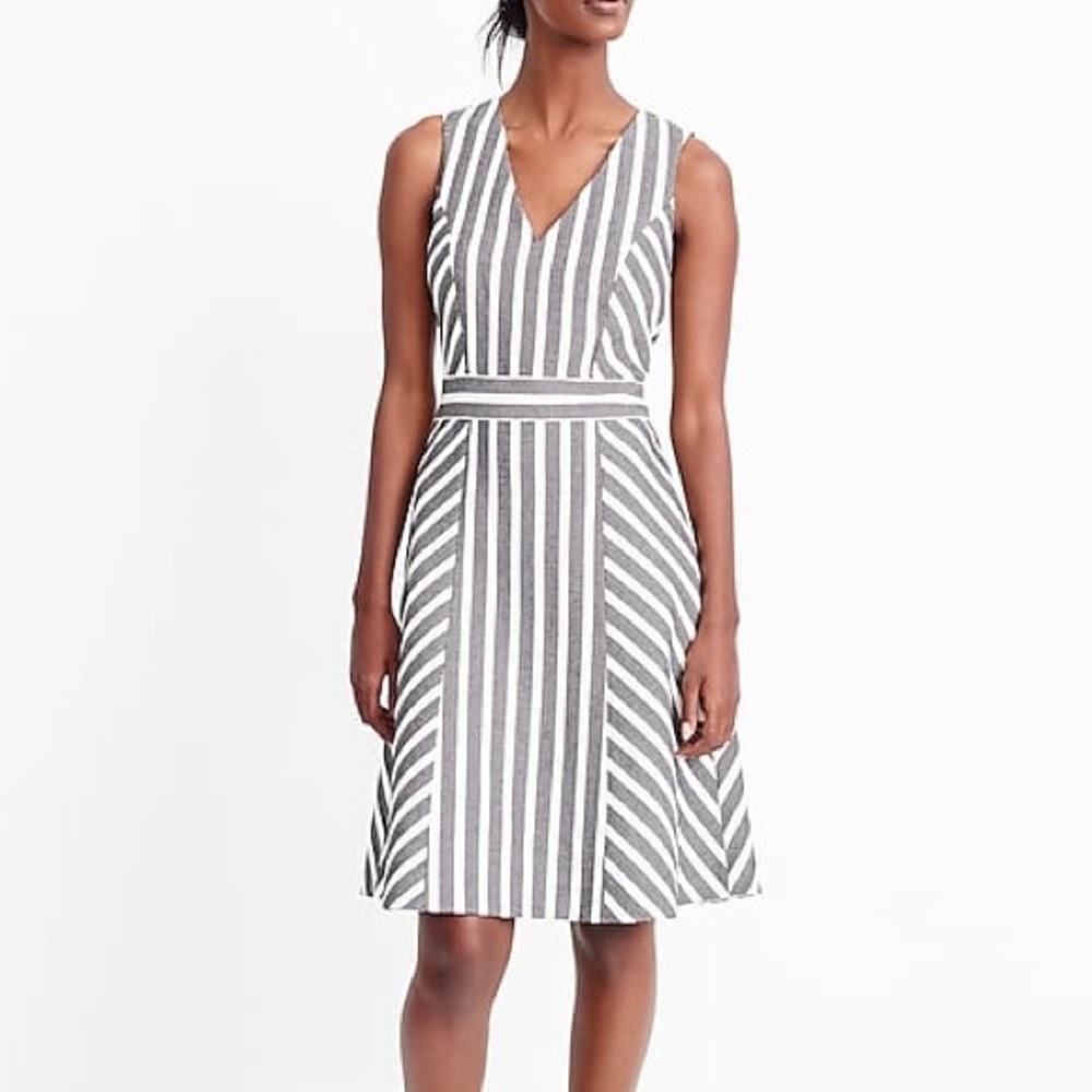 Striped Herringbone Dress NWT
